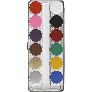 Kryolan Aquacolor Palette 12 cores - SN - WomanThings